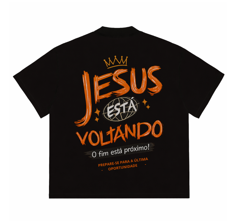 Camiseta Premium - Jesus Está Voltando
