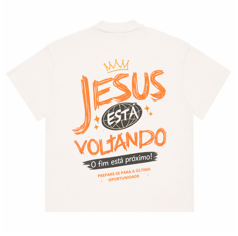 Camiseta Premium - Jesus Está Voltando