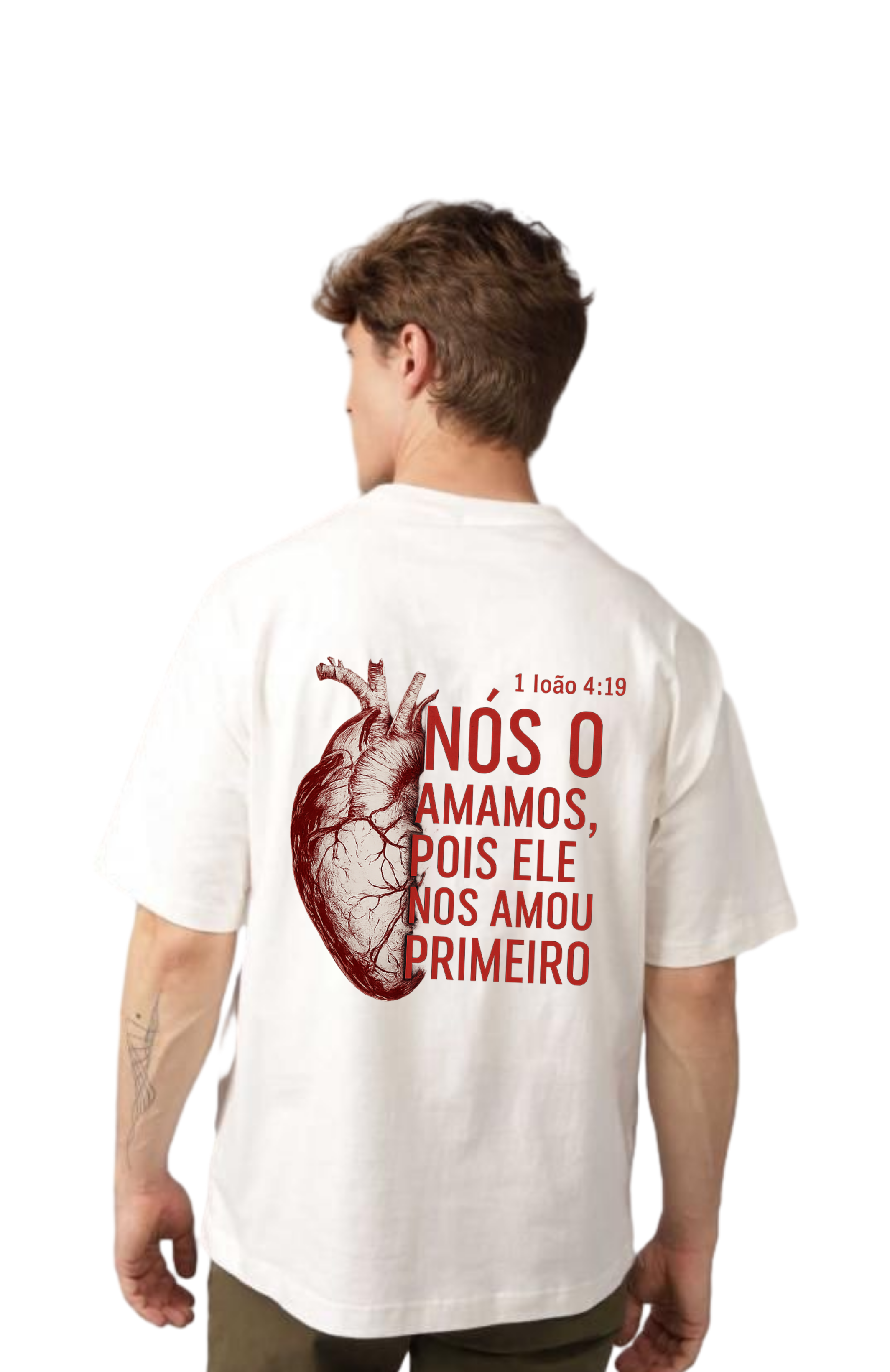 Camiseta Premium - Ele nos amou primeiro