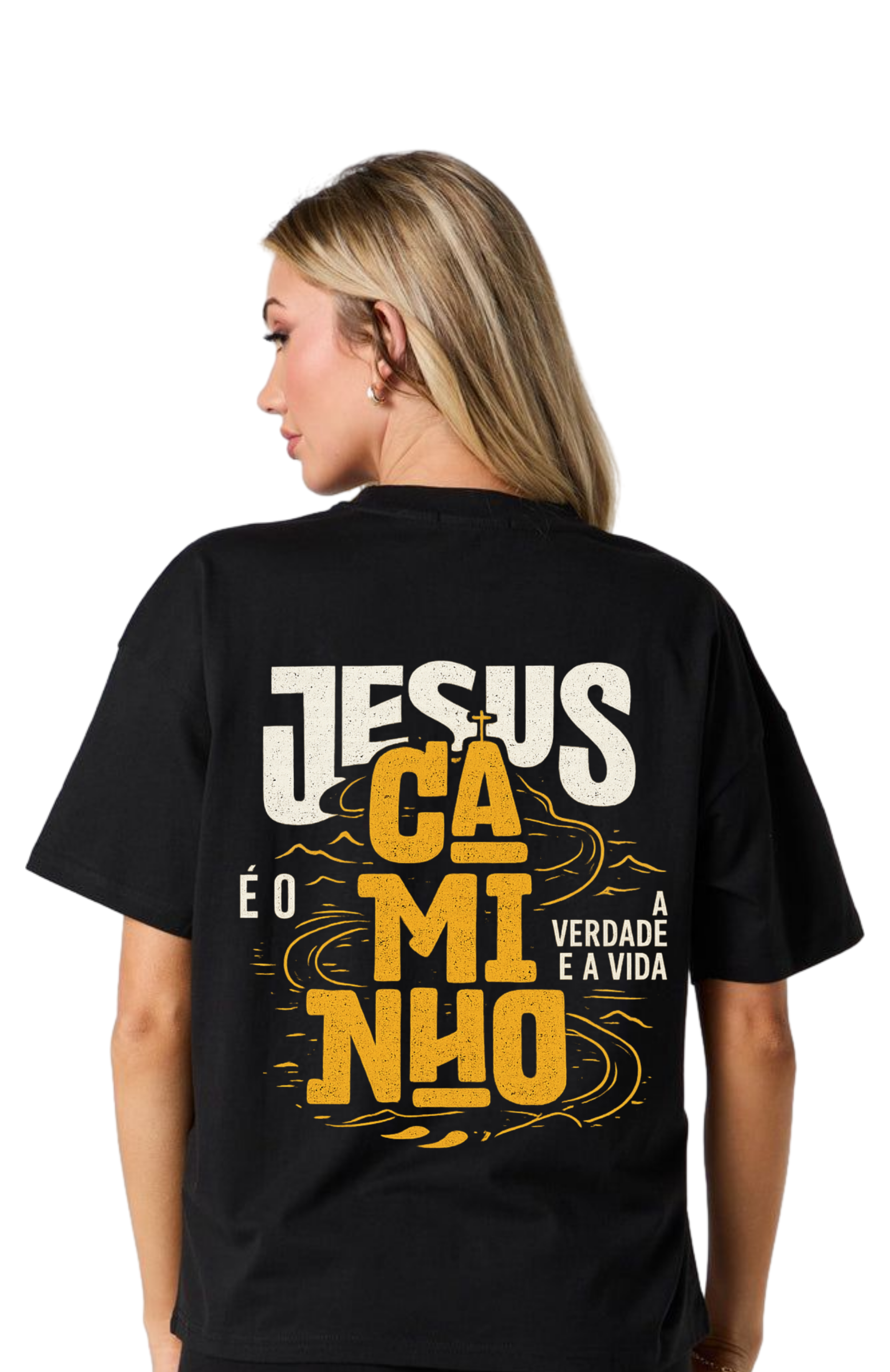 Camiseta Premium - Jesus é o Caminho a Verdade e a Vida
